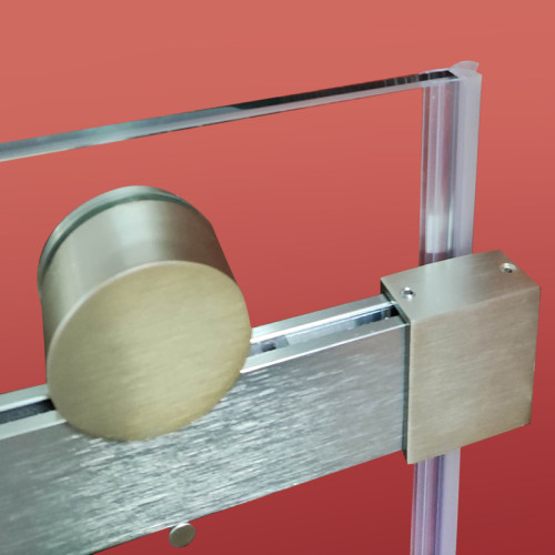 Дверь в нишу Koer SR SD01-120x200-TR-02 прозрачное стекло Easy Clean 8мм, никель (KR5379)