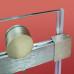Дверь в нишу Koer SR SD01-120x200-TR-02 прозрачное стекло Easy Clean 8мм, никель (KR5379)