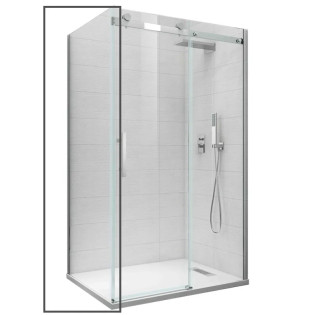 Бічна стінка для кабіни Koer SR SW01-90x200-TR-01 прозоре скло Easy Clean 8мм, хром (KR5381)