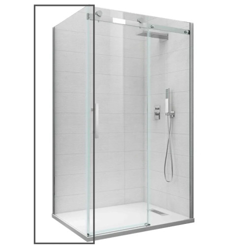 Бічна стінка для кабіни Koer SR SW01-90x200-TR-01 прозоре скло Easy Clean 8мм, хром (KR5381)