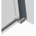 Бічна стінка для кабіни Koer SR SW01-90x200-TR-01 прозоре скло Easy Clean 8мм, хром (KR5381)