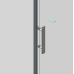 Бічна стінка для кабіни Koer SR SW01-90x200-TR-07 прозоре скло Easy Clean 8мм, графіт (KR5382)