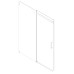 Двері в нішу Koer SR SD02-140x200-TR-01 прозоре скло Easy Clean 8мм, хром (KR5383)