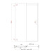 Двері в нішу Koer SR SD02-140x200-TR-01 прозоре скло Easy Clean 8мм, хром (KR5383)