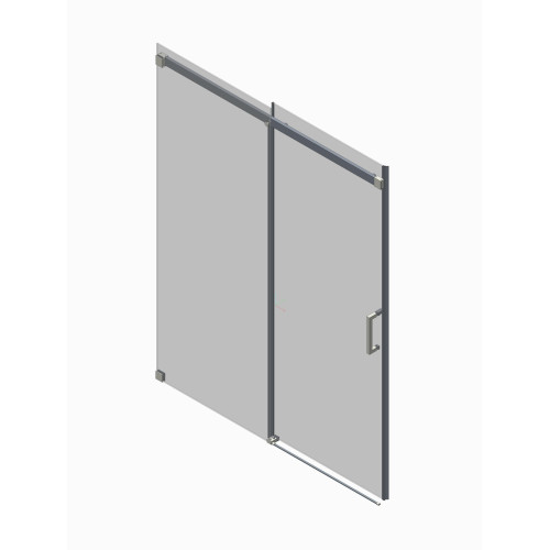 Двері в нішу Koer SR SD02-140x200-TR-01 прозоре скло Easy Clean 8мм, хром (KR5383)