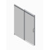 Двері в нішу Koer SR SD02-140x200-TR-01 прозоре скло Easy Clean 8мм, хром (KR5383)