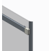 Двері в нішу Koer SR SD02-140x200-TR-01 прозоре скло Easy Clean 8мм, хром (KR5383)