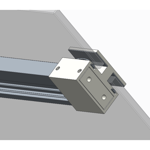 Двері в нішу Koer SR SD02-140x200-TR-01 прозоре скло Easy Clean 8мм, хром (KR5383)