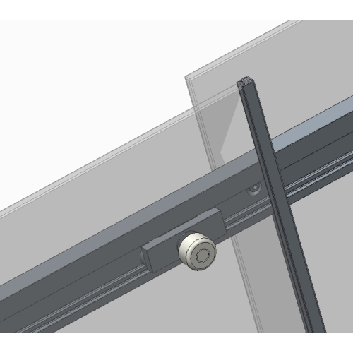 Двері в нішу Koer SR SD02-140x200-TR-01 прозоре скло Easy Clean 8мм, хром (KR5383)