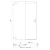 Двері в нішу Koer SR SD02-120x200-TR-01 прозоре скло Easy Clean 8мм, хром (KR5384)