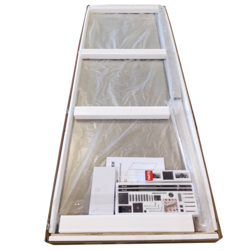 Двері в нішу Koer SR SD02-120x200-TR-01 прозоре скло Easy Clean 8мм, хром (KR5384)