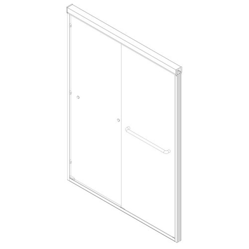 Двері в нішу Koer SR SD03-140x200-TR-01 прозоре скло Easy Clean 8мм, хром (KR5385)