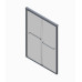 Двері в нішу Koer SR SD03-140x200-TR-01 прозоре скло Easy Clean 8мм, хром (KR5385)