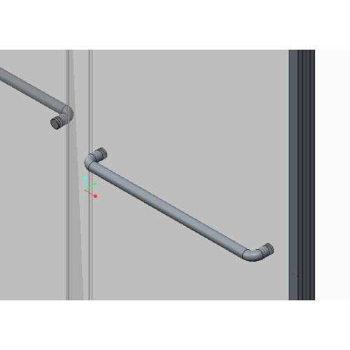 Двері в нішу Koer SR SD03-140x200-TR-01 прозоре скло Easy Clean 8мм, хром (KR5385)