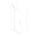 Дверь в нишу Koer SR SD04-100x200-TR-01 прозрачное стекло Easy Clean 10мм, хром (KR5386)
