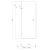 Дверь в нишу Koer SR SD04-100x200-TR-01 прозрачное стекло Easy Clean 10мм, хром (KR5386)