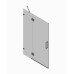 Дверь в нишу Koer SR SD04-100x200-TR-01 прозрачное стекло Easy Clean 10мм, хром (KR5386)