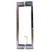 Дверь в нишу Koer SR SD04-100x200-TR-01 прозрачное стекло Easy Clean 10мм, хром (KR5386)