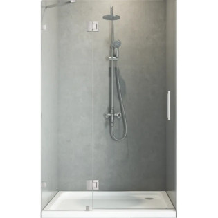 Двері в нішу Koer SR SD04-120x200-TR-01 прозоре скло Easy Clean 10мм, хром (KR5387)