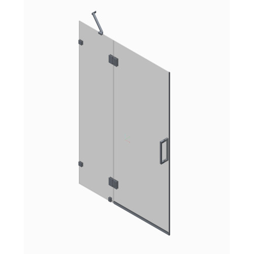 Двері в нішу Koer SR SD04-120x200-TR-01 прозоре скло Easy Clean 10мм, хром (KR5387)