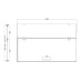 Дверь в нишу Koer SR SD04-120x200-TR-07 прозрачное стекло Easy Clean 10мм, графит (KR5388)