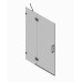 Дверь в нишу Koer SR SD04-120x200-TR-07 прозрачное стекло Easy Clean 10мм, графит (KR5388)