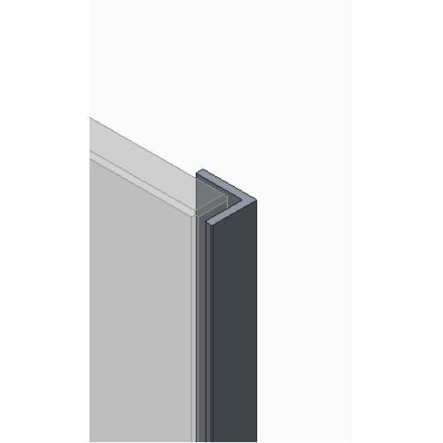 Дверь в нишу Koer SR SD04-120x200-TR-07 прозрачное стекло Easy Clean 10мм, графит (KR5388)