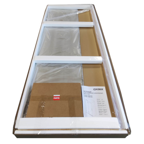 Дверь в нишу Koer SR SD04-120x200-TR-07 прозрачное стекло Easy Clean 10мм, графит (KR5388)