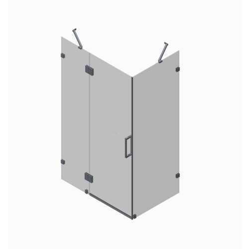 Бічна стінка для кабіни Koer SR SW04-80x200-TR-01 прозоре скло Easy Clean 10мм, хром (KR5389)