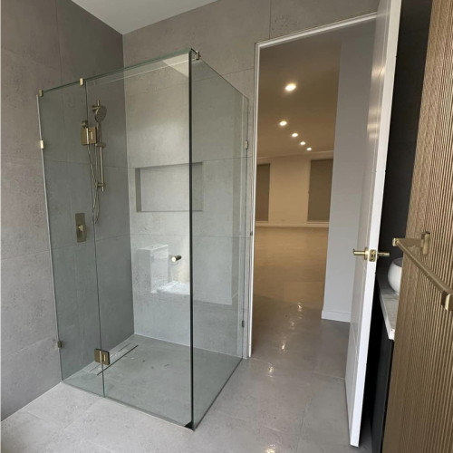Бічна стінка для кабіни Koer SR SW04-80x200-TR-01 прозоре скло Easy Clean 10мм, хром (KR5389)
