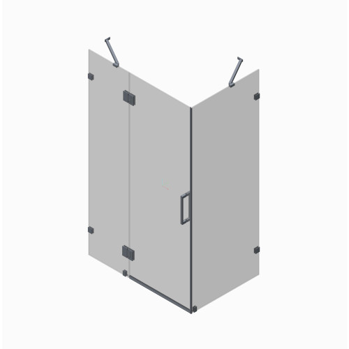 Бічна стінка для кабіни Koer SR SW04-90x200-TR-01 прозоре скло Easy Clean 10мм, хром (KR5390)