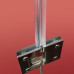 Бічна стінка для кабіни Koer SR SW04-90x200-TR-01 прозоре скло Easy Clean 10мм, хром (KR5390)