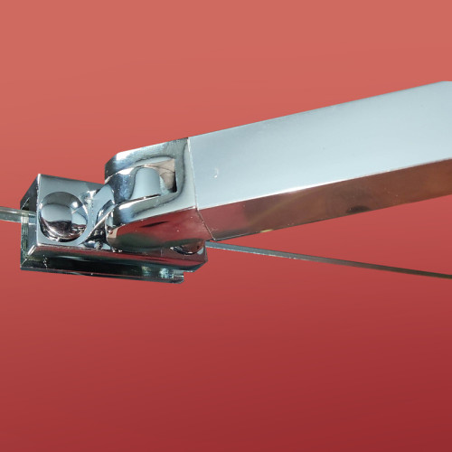 Бічна стінка для кабіни Koer SR SW04-90x200-TR-01 прозоре скло Easy Clean 10мм, хром (KR5390)