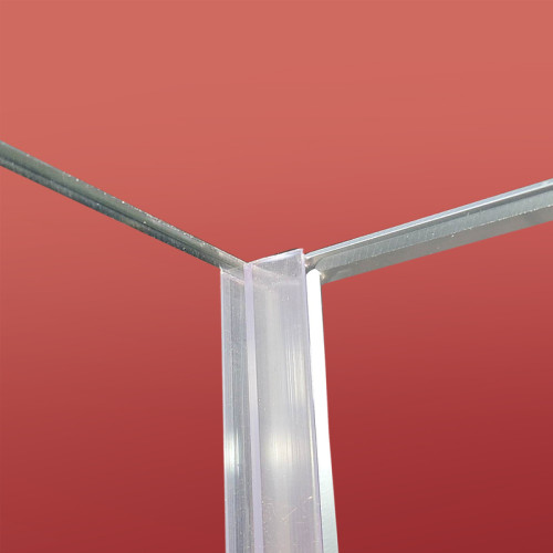 Бічна стінка для кабіни Koer SR SW04-90x200-TR-01 прозоре скло Easy Clean 10мм, хром (KR5390)