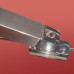 Бічна стінка для кабіни Koer SR SW04-90x200-TR-01 прозоре скло Easy Clean 10мм, хром (KR5390)