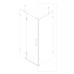 Боковая стенка для кабины Koer SR SW04-90x200-TR-07 прозрачное стекло Easy Clean 10мм, графит (KR5391)