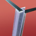 Боковая стенка для кабины Koer SR SW04-90x200-TR-07 прозрачное стекло Easy Clean 10мм, графит (KR5391)
