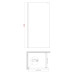 Душова перегородка Koer SR SP01-90x200-TR-01 Walk-In прозоре скло Easy Clean 8мм, хром (KR5392)