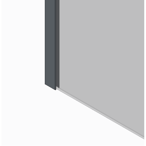 Душова перегородка Koer SR SP01-90x200-TR-01 Walk-In прозоре скло Easy Clean 8мм, хром (KR5392)
