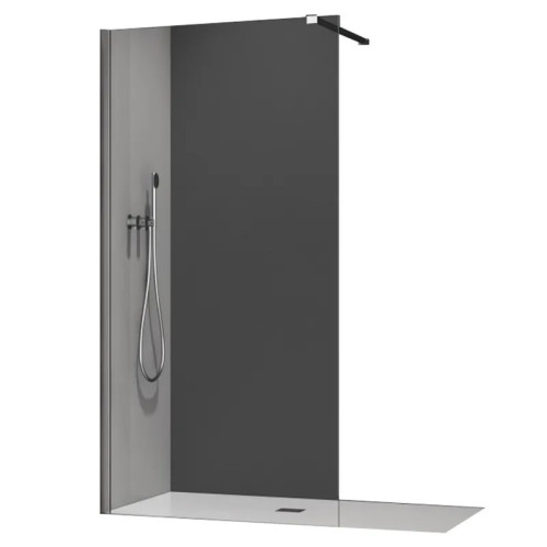Душевая перегородка Koer SR SP01-120x200-TR-01 Walk-In прозрачное стекло Easy Clean 8мм, хром (KR5394)