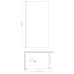 Душевая перегородка Koer SR SP01-120x200-TR-01 Walk-In прозрачное стекло Easy Clean 8мм, хром (KR5394)