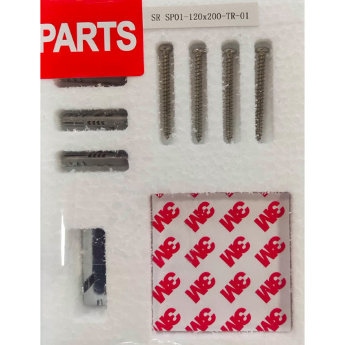Душевая перегородка Koer SR SP01-120x200-TR-01 Walk-In прозрачное стекло Easy Clean 8мм, хром (KR5394)