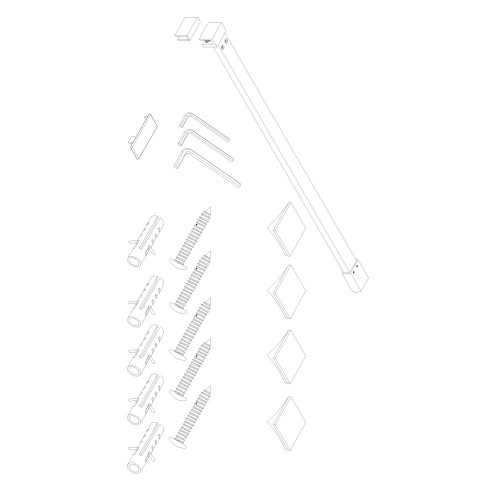Душевая перегородка Koer SR SP01-120x200-TR-01 Walk-In прозрачное стекло Easy Clean 8мм, хром (KR5394)