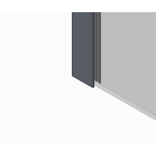 Душова перегородка Koer SR SP02-100x200-TR-01 Walk-In прозоре скло Easy Clean 8мм, хром (KR5395)