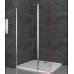 Душова перегородка Koer SR SP03-30x200-TR-01 Walk-In (двиг. частина) прозоре скло Easy Clean 8мм, хром (KR5399)