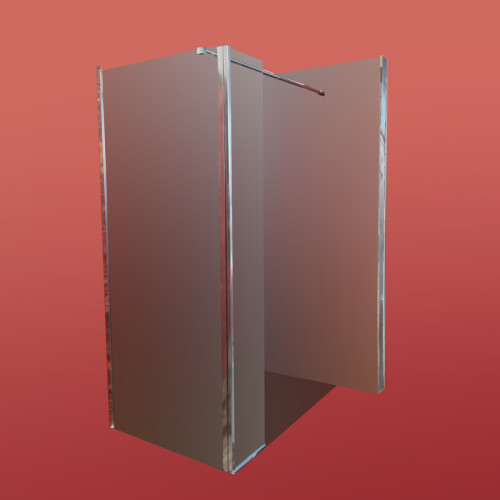 Душова перегородка Koer SR SP03-30x200-TR-01 Walk-In (двиг. частина) прозоре скло Easy Clean 8мм, хром (KR5399)