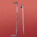 Шторки стеклянные на ванну Koer SR BS04-95x140-TR-01 прозрачное стекло 6мм, хром (KR5403)