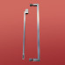 Шторки скляні на ванну Koer SR BS04-95x140-TR-07 прозоре скло 6мм, графіт (KR5404)