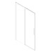 Дверь в нишу Koer SR SD05-120x200-TR-01 прозрачное стекло Easy Clean 6мм, хром (KR5405)