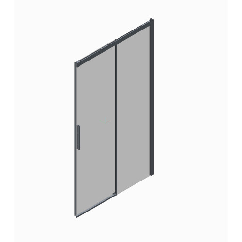 Дверь в нишу Koer SR SD05-120x200-TR-01 прозрачное стекло Easy Clean 6мм, хром (KR5405)